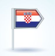 Flag of Croatia vector illustration N2
