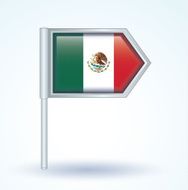 Flag of Mexico vector illustration