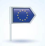 Flag of European union vector illustration