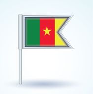 Flag of cameroon vector illustration N3