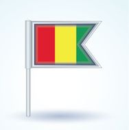 Flag of guinean vector illustration N3