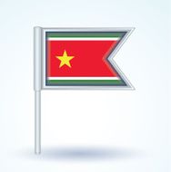 Flag of Guadeloupe vector illustration N3