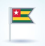 Flag of Togo vector illustration N3