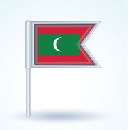 Flag of Maldives vector illustration N3