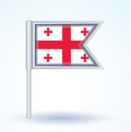 Flag of Georgia vector illustration N4
