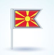 Flag of Macedonia vector illustration N3