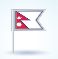Flag of Nepal vector illustration N3