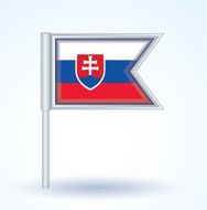 Flag of Slovakia vector illustration N3