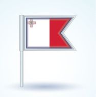 Flag of Malta vector illustration N3