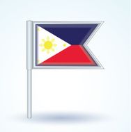 Flag of philippines vector illustration N3