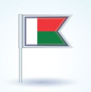 Flag of Madagascar vector illustration N3