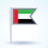 Flag of United Arab Emirates vector illustration N3