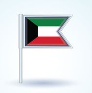 Flag of Kuwait vector illustration N3