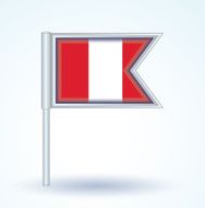 Flag of Peru vector illustration N3
