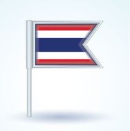 Flag of Thailand vector illustration
