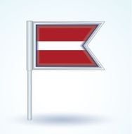 Flag of Latvia vector illustration N4