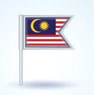 Flag of Malaysia vector illustration N2