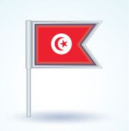 Flag of Tunisia vector illustration N3