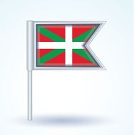 Flag of Basque country vector illustration N2