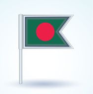 Flag of Banglades vector illustration N3