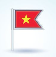 Flag of Vietnam vector illustration N3