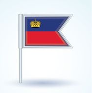Flag of Liechtenstein vector illustration N3