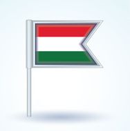 Flag of hungary vector illustration N3
