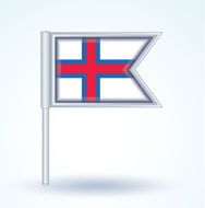 Flag of Faroe Islands vector illustration N3