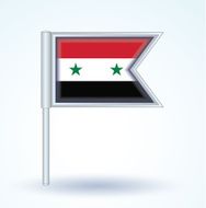 Flag of United Arab Republic vector illustration N3