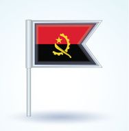 Flag of Angola vector illustration N3