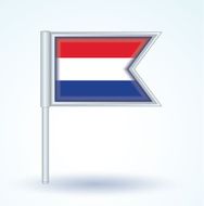 Flag of netherlands vector illustration N3