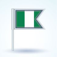 Flag of Nigeria vector illustration N3