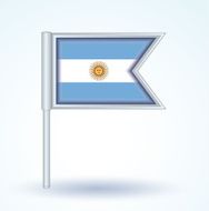 Flag of Argentina vector illustration N2