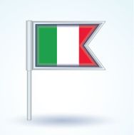 Flag of Italy vector illustration N2