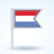 Flag of Luxembourg vector illustration N3