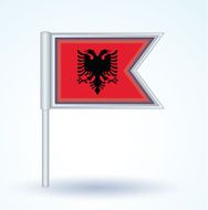 Flag of Albania vector illustration N3