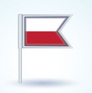 flag of Poland vector illustration N4