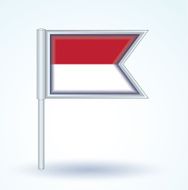 Flag of Indonesia vector illustration N2