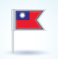 Flag of Taiwan vector illustration N3