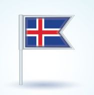 Flag of Iceland vector illustration N3