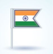 Flag of India vector illustration N3