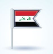 Flag of Iraq vector illustration N2