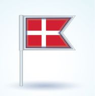 Flag of Denmark vector illustration N3