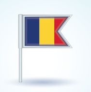 Flag of Romania vector illustration N3