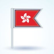 flag of Hong Kong vector illustration N3