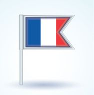 Flag of France vector illustration N3