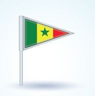 Flag of Senegal vector illustration N4