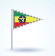 Flag of Ethiopia Vector illustration N5