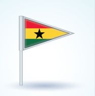 Flag of Ghana vector illustration N3