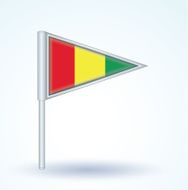 Flag of guinean vector illustration N4